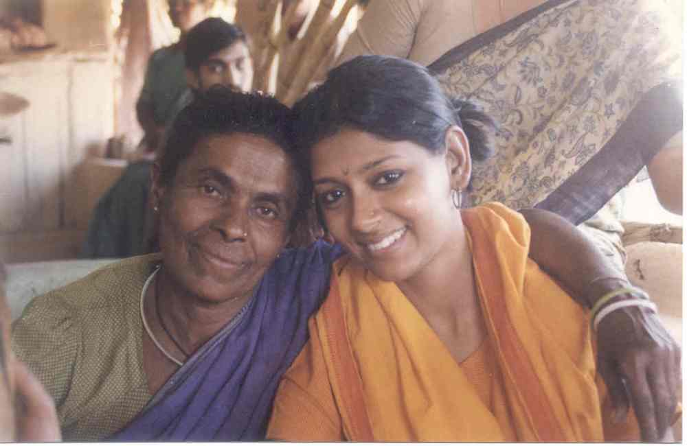With Mercy Mathew aka Daya Bai. Photo courtesy Nandita Das.